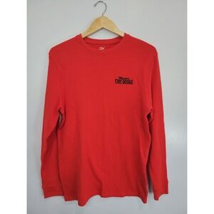 Silver Dollar City Men Orange Red Long Sleeve Thermal Shirt M Flanders Dry Goods